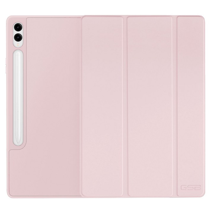 GSB 갤럭시탭 S펜 수납 파스텔 스마트 커버 케이스, 베이비 핑크, 1개