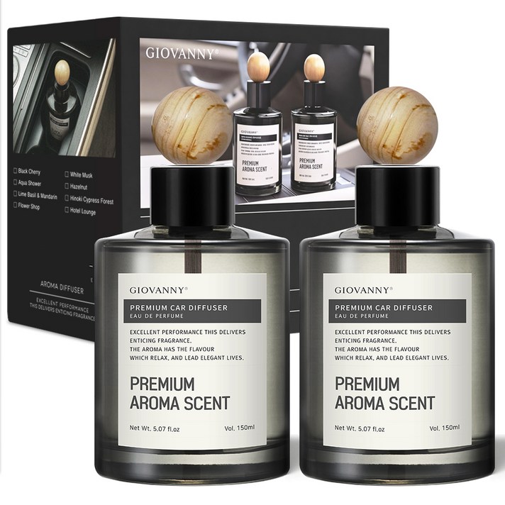 GIOVANNY 프리미엄 차량용 방향제 150ml 2p