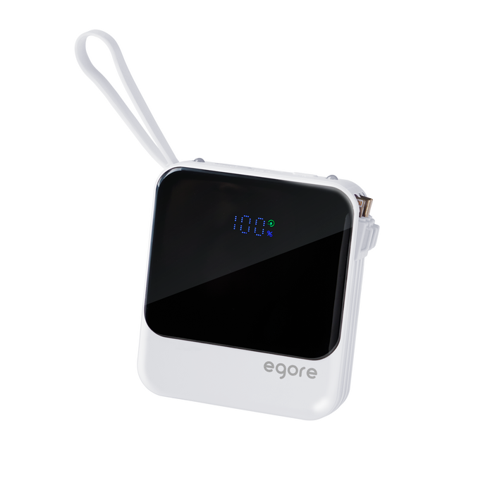 에고르 PD 22.5W 고속충전 일체형 보조배터리 10000mAh, 화이트
