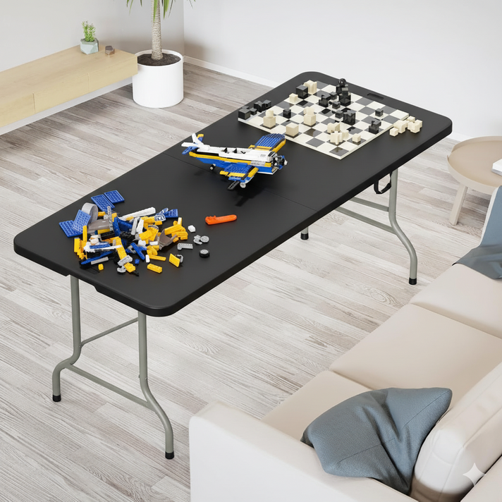 리빙체인지 접이식 야외 테이블 1800, 블랙