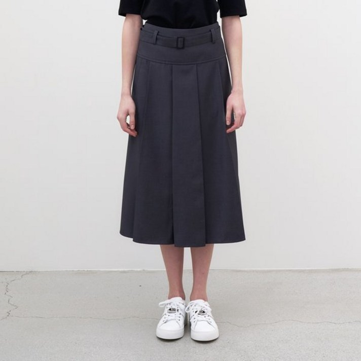 미크베 Belted pleats skirt M4ASK322