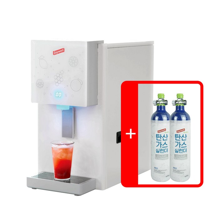 데이웰탄산수 제조기  탄산가스 실린더 2통
