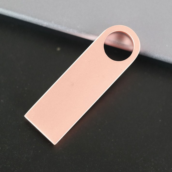 귀여운 메탈 USB 메모리 각인 단체 선물 M10 로즈골드, 32GB