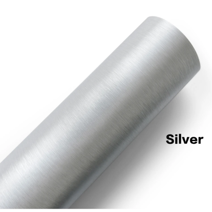 MN 자동차 랩핑 시트지 메탈 랩핑지, 1개, 메탈실버 폭30cm x 길이152cm