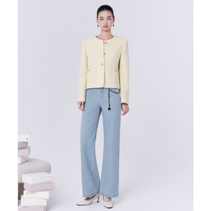 매장정품 더엣지 THEATG 2PACK 시그니처 와이드 데님팬츠 2048651952 140201