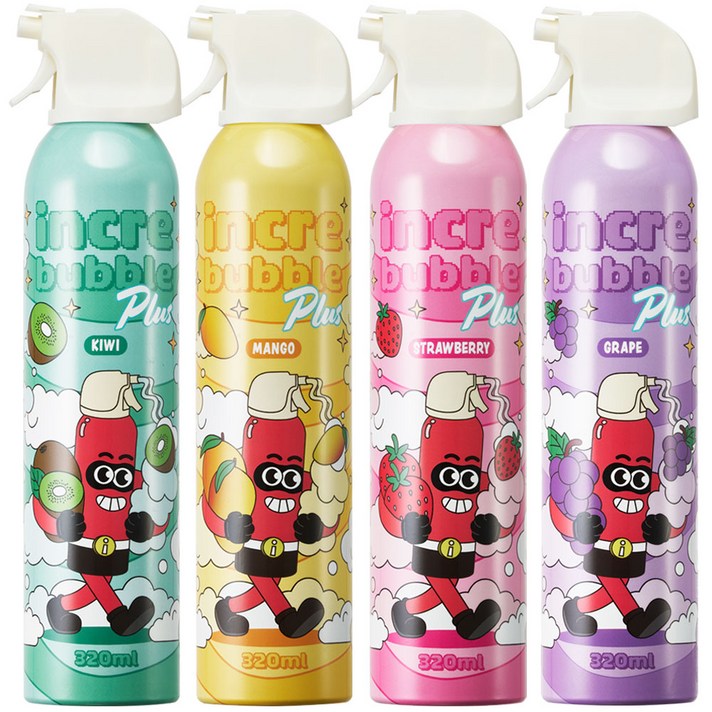 따블리에 인크레버블 플러스 유아 버블클렌저 거품목욕 4종세트