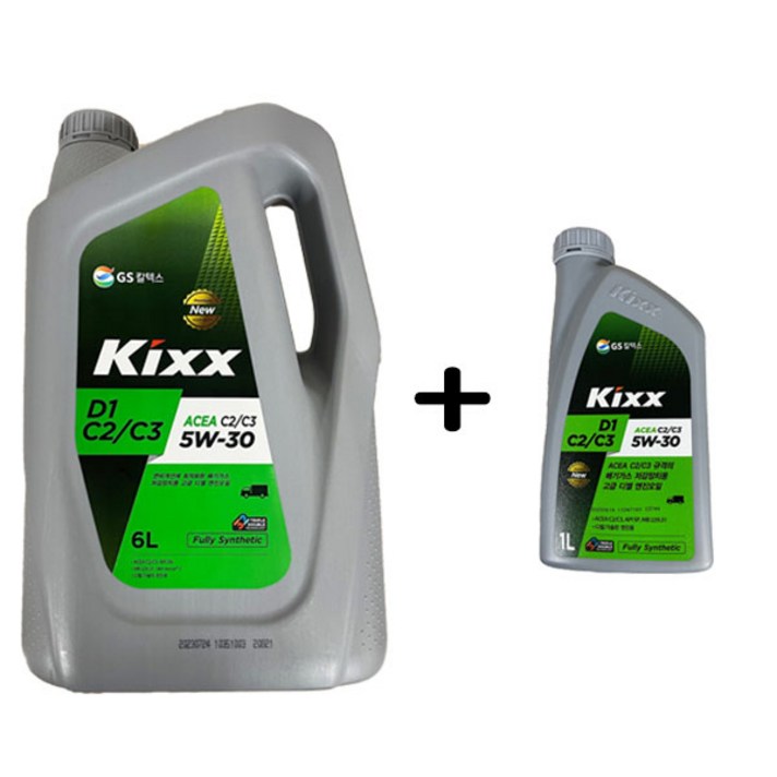 KIXX D1 C2 C3 5W30 6L 1개  1L 1개 디젤 엔진오일, 1개,  D1 C2C3 5W30 6L 1개1L1개, 5w30