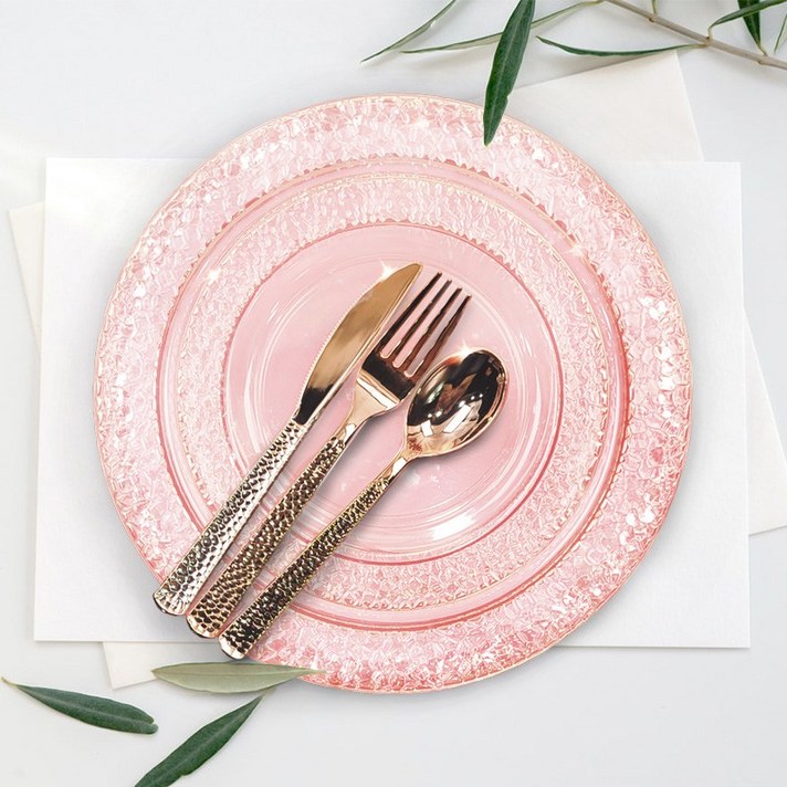 쓱싹 플라스틱 샤이니 다회용 파티 테이블세트