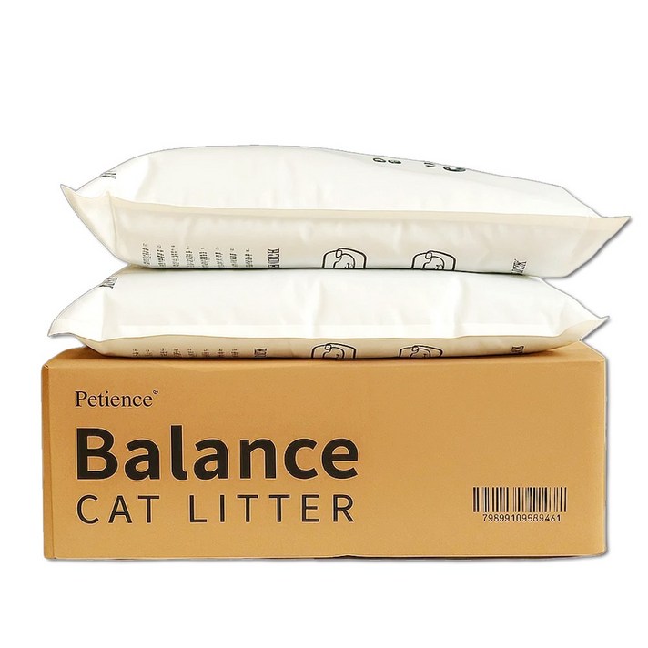 페티앙스 밸런스 벤토나이트 응고형 고양이 모래, 7kg, 2개, 무향