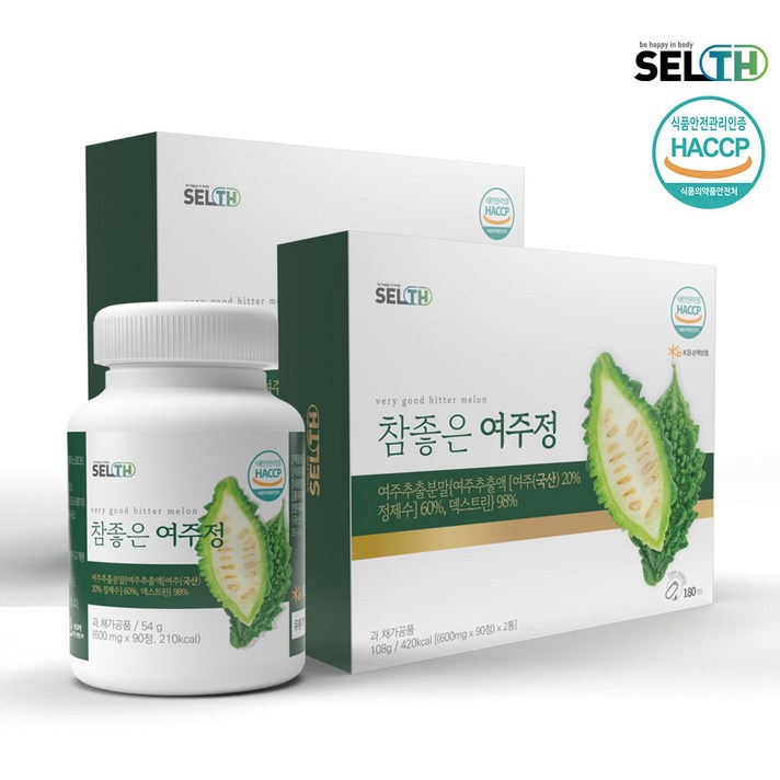 유통기한임박 참좋은 여주정, 2개, 180정
