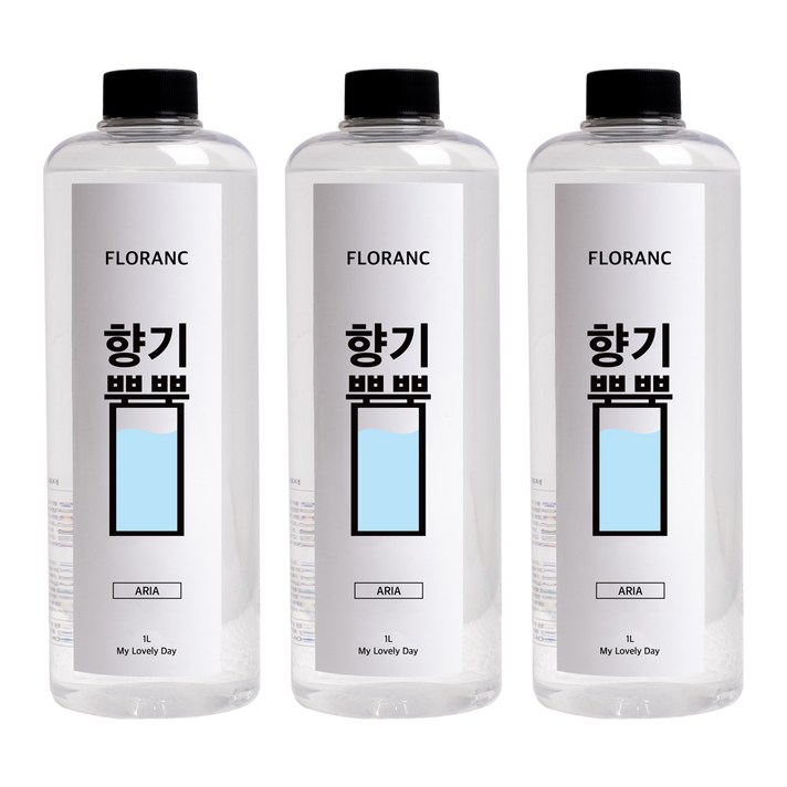 플로랑 대용량 실내방향제 디퓨저 리필액 향기뿜뿜 1L X 3개세트, 10플로랑 리필액 1000ml X 3개, 3개