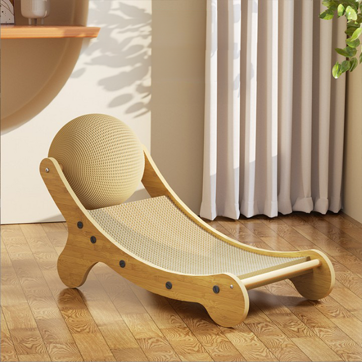 TSA 뚱냥이도 거뜬 탄탄한 스크래쳐 침대 놀이패드, 1개, 베이지