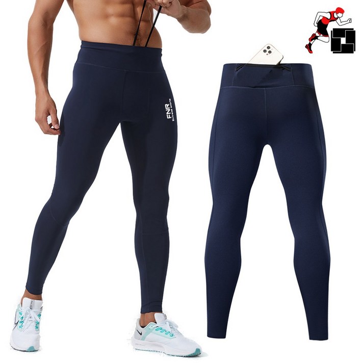 FNR 스포츠 기모 컴프레션 레깅스 기모 9부 타이즈 TG375