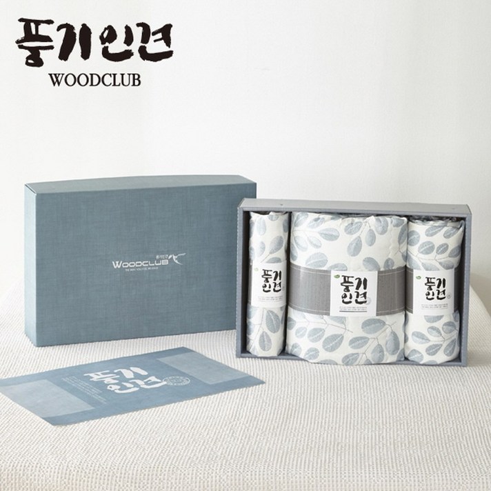 열대야대비 우드클럽 풍기인견 이불세트 곁이불, 침대패드, 베개커버 퀸사이즈 이상 베개커버 1장 추가