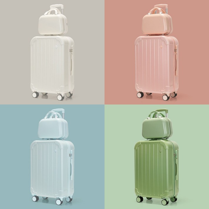 STAGER 여행용 파스텔톤 14인치 레디백 포함 20인치 기내용 24인치 중형 캐리어