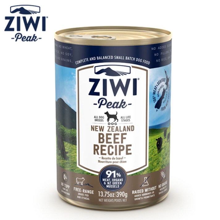 지위픽 독 캔식품 소고기390g, 소, 390g, 1개