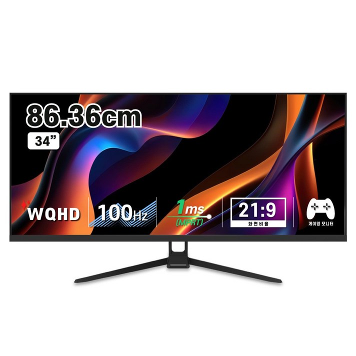 디엑스 86cm UWQHD 울트라 와이드 모니터 219 100Hz DX340WQ, DX340WQ일반