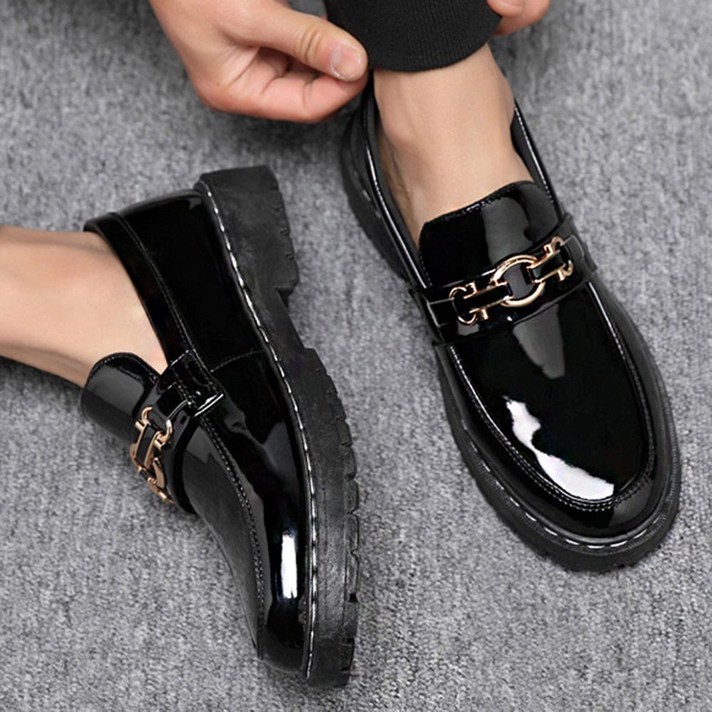 유광 남성 캐주얼 단화 구두 에나멜 로퍼 슈즈6589 스웨이드 화 옥스포드구두 소가죽구두 정장구두 xst022qg