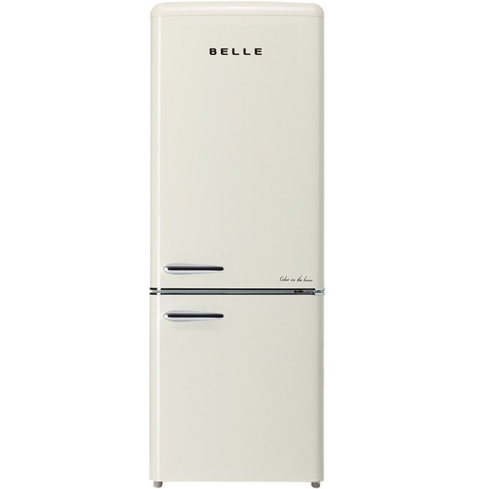 BELLE 레트로 글라스 250L 2도어 냉장고 방문설치, RC27ACM