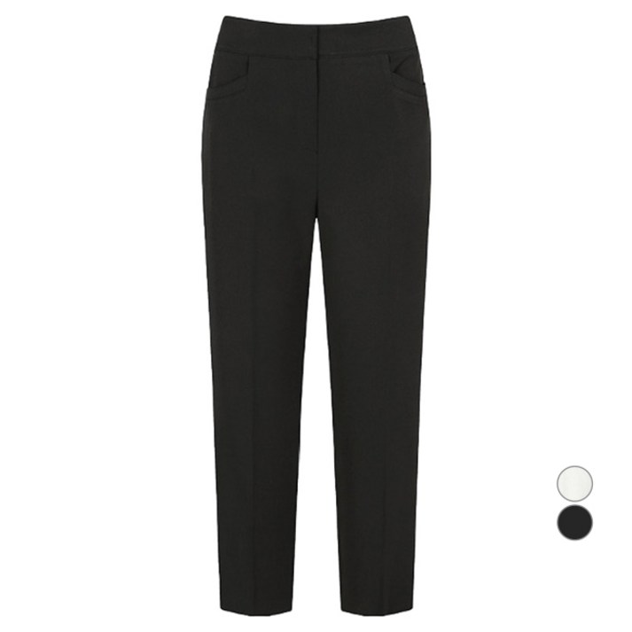 더아이잗 여성용 백 밴딩 슬림 일자핏 팬츠 IP6A0SL451