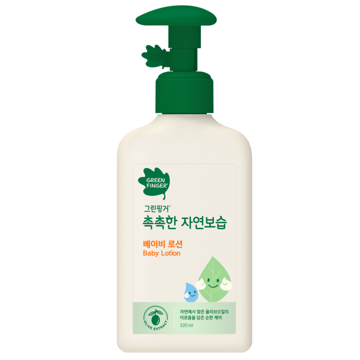 그린핑거 촉촉한 자연보습 베이비로션, 320ml, 1개 그린핑거 촉촉한 자연보습 베이비로션, 320ml, 1개