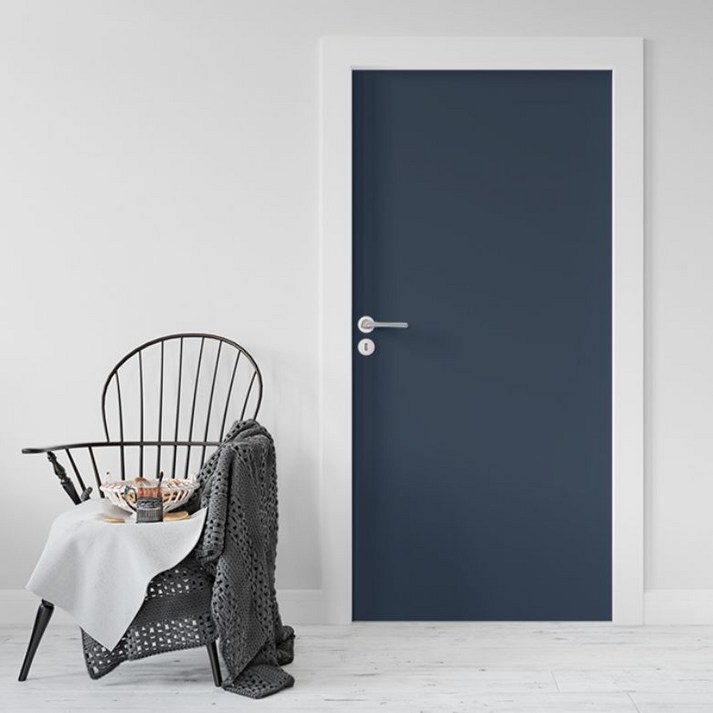 로즈로사 현관문 시트지 2p, 다크블루, 100 x 210 cm