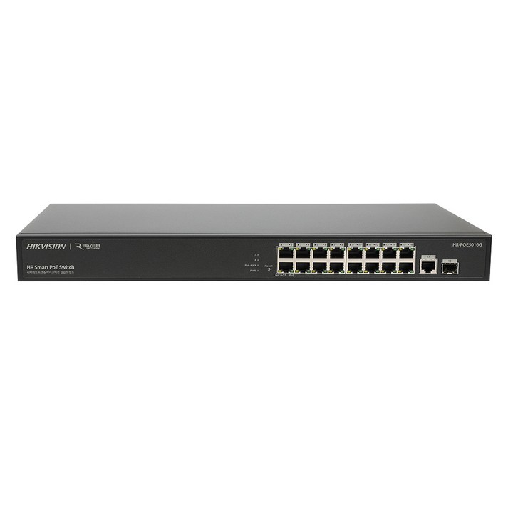하이크비젼 16포트 1 Uplink 1 SFP 포트 스마트 기가비트 POE 스위치, HRPOE5016G, 1개 하이크비젼 16포트 1 Uplink 1 SFP 포트 스마트 기가비트 POE 스위치, HRPOE5016G, 1개