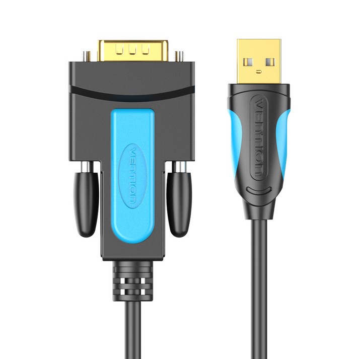 벤션 USB2.0 to RS232 시리얼 변환 컨버터 케이블, 1.5m, 1개