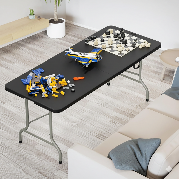 리빙체인지 접이식 야외 테이블 1800, 블랙