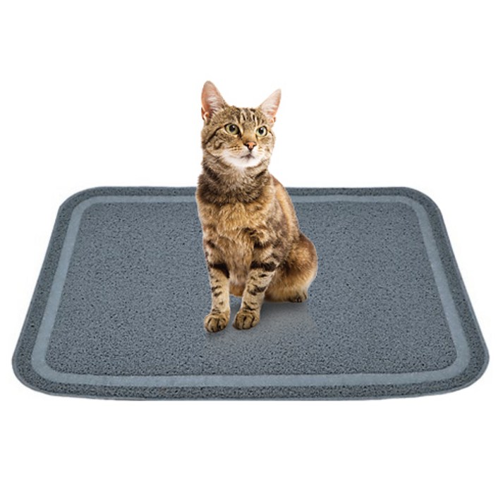 고양이사막화매트 고양이 모래매트 사막화방지 발매트 고양이 화장실매트 미끄럼방지 대형사이즈 L(60X90cm), 상세정보 참고, 60 x 90, 단일상품