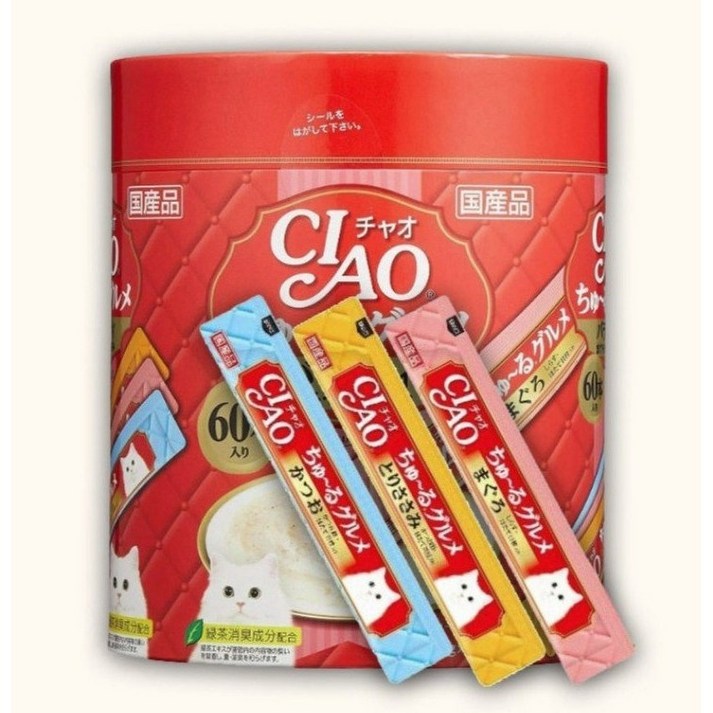 이나바 챠오츄르 짜먹는 고양이 간식, 3세트, 840g