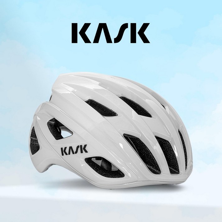 카스크 모지토 3 큐브 자전거 헬멧 안전모, 화이트 20230201