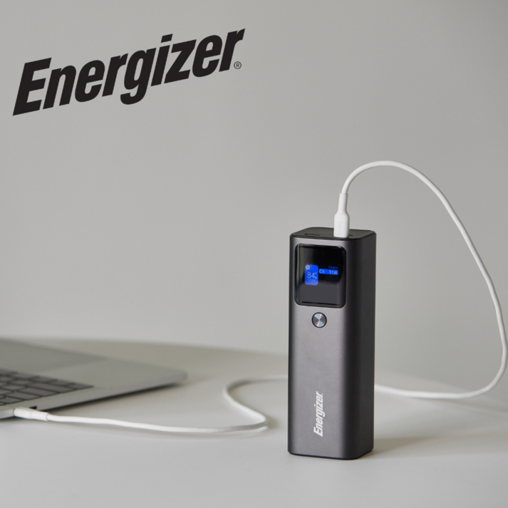 에너자이저 파워뱅크 140W 27600mAh 대용량 보조배터리 이동전원 맥북 2대 동시 충전 고급 파우치 포함 기내반입 가능