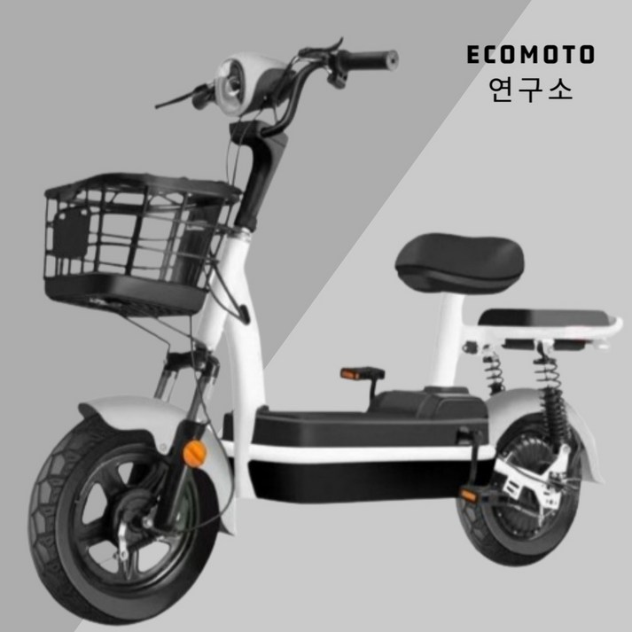 Ecomoto 연구소 전동 스쿠터 전기 자전거 바이크 350w 48V 탈착 배터리