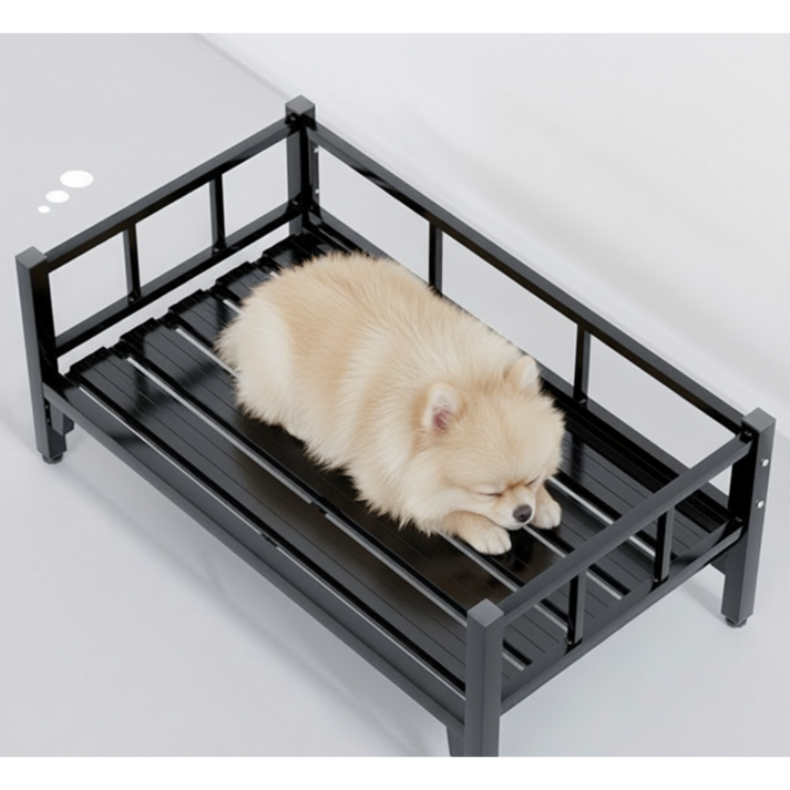 제니핑 애견 침대 철제 프레임 국내 당일출고 대형견 평상 애완견 실내 야외 여름