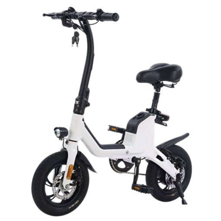 지에스코리아 GSB2200 미니벨로 스타일 전기자전거 화이트 출퇴근용 PAS기능