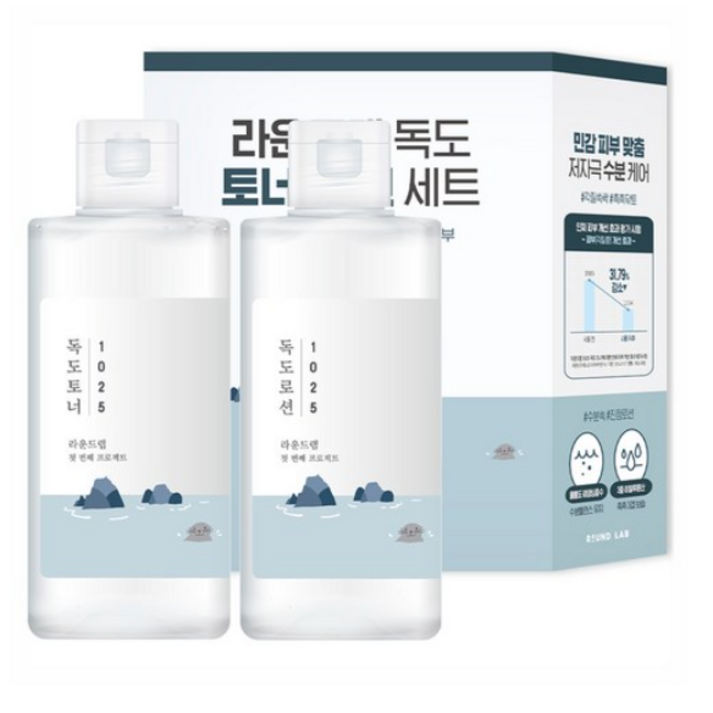 라운드랩 독도 토너 200ml 로션 200ml 세트 라운드랩 독도 토너 200ml 로션 200ml 세트