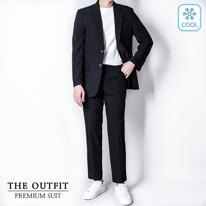 [디아웃핏]남자 여름 정장세트 린넨 시원한 쿨 수트 캐주얼 기본 하객룩 데이트 결혼식 웨딩