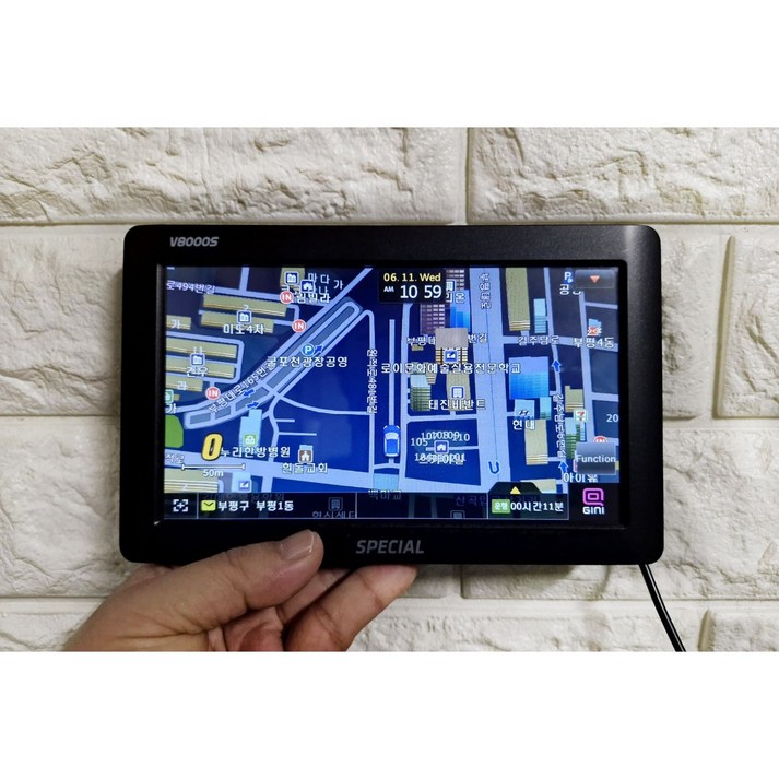 중고 에스오씨 V8000S 지니맵 2D 8GB 7인치 내비게이션