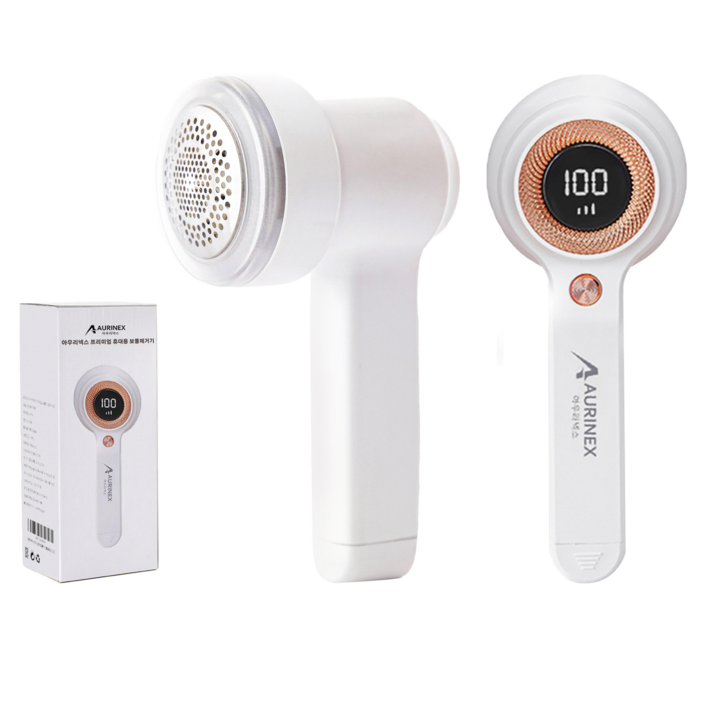 아우리넥스 프리미엄 강력한 6중날 세탁소용 보풀제거기, 화이트