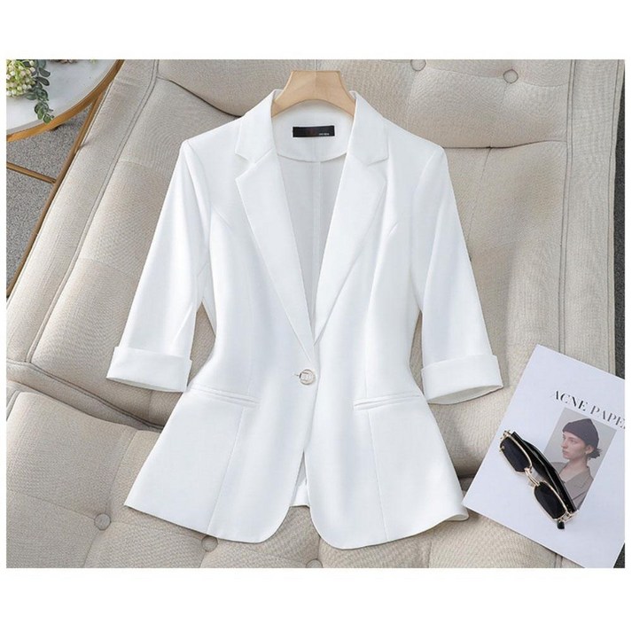 708090 여름 정장 코트 캐주얼 얇은 정장 상의