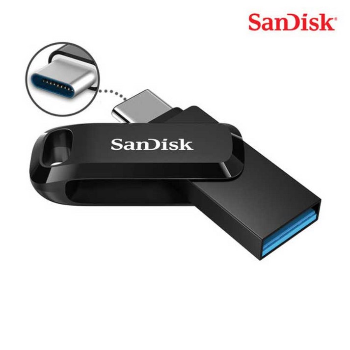 샌디스크 USB 128GB C타입 OTG Ultra Dual Go 3.1 고용량 유에스비 128기가 SDDDC3, 128GB