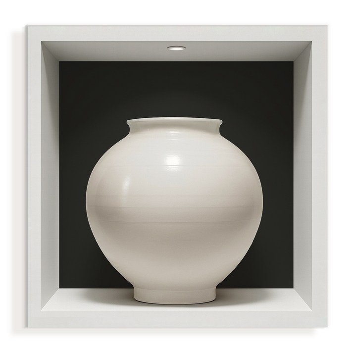 달항아리 그림 액자 거실 인테리어 두꺼비집가리개, 03.담다 블랙