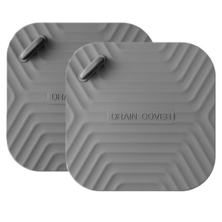 다용도 화장실 주방 바닥 배수구 냄새 방지 덮개 2개입 세트