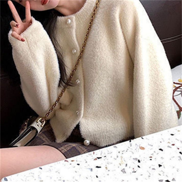 임송마켓 진주버튼 니트 가디건