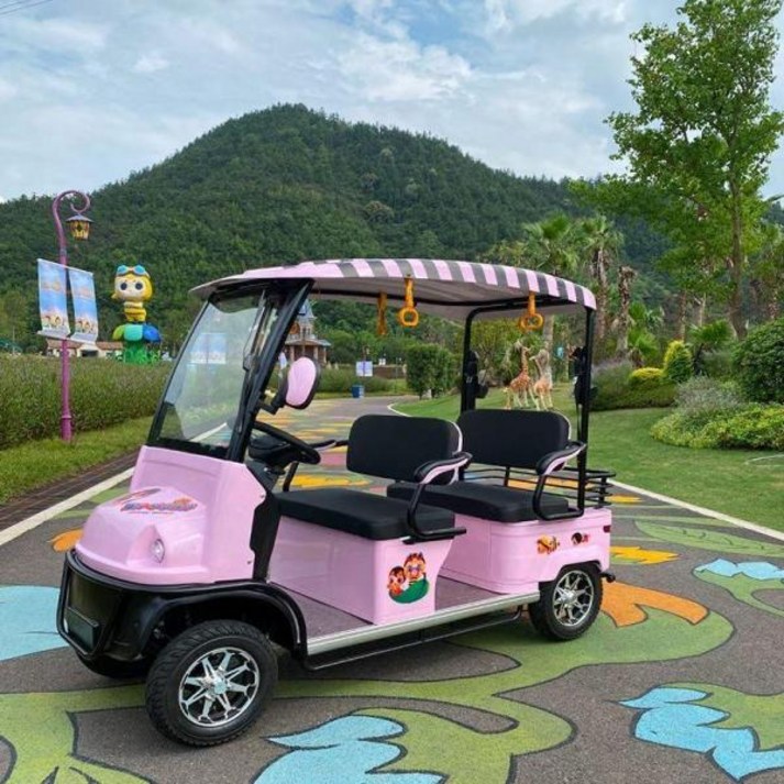 골프 카트 전기 여행용 4인승 소형 자동차 가족용 관광차