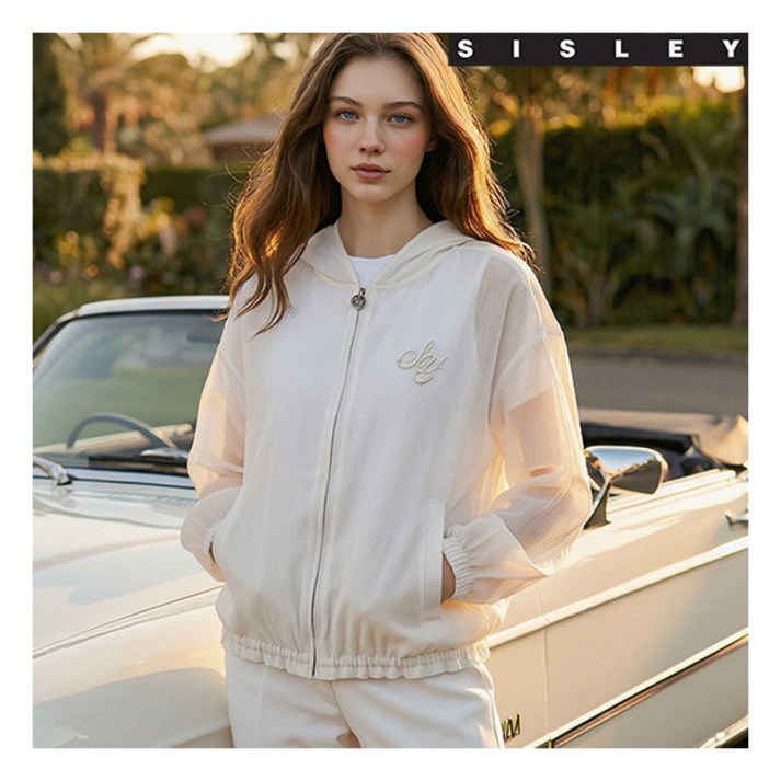 [시슬리]26SS 시슬리 오간자 블루종 자켓 1종