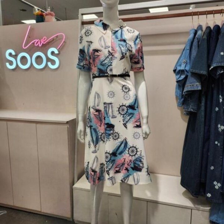 수스 HC04 슬림라인 마린원피스  S232BOP515