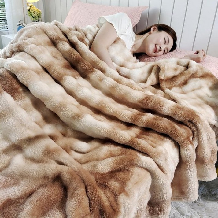 Jeernare 대형 양면 극세사 담요 포근포근 밍크 담요 캠핑 소파 블랭킷 세탁 가능  정전기 방지