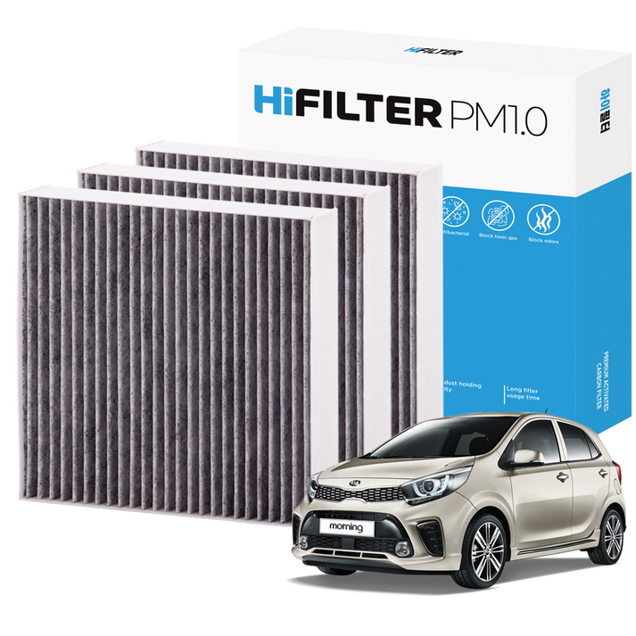 2+1 하이필터 PM1.0 활성탄 자동차 에어컨필터 기아